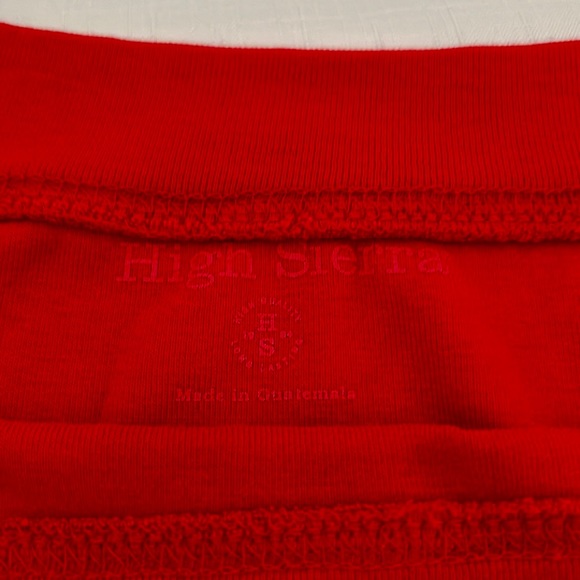 High Sierra~2~Casual Tops / Red & Chartreuse - Picture 8 of 14